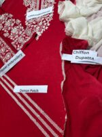 Embroidered Red AJW-01 - Image 2