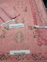 Lawn embroided pink dress - Image 2