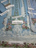 SKY BLUE EMBROIDERED  LAWN - Image 3