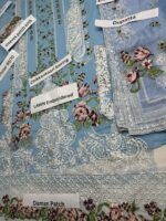 SKY BLUE EMBROIDERED  LAWN - Image 2